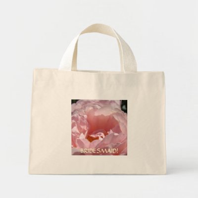 PINK ROSE Bridesmaid gift Tote