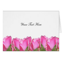 Pink Rose Bud Note Card