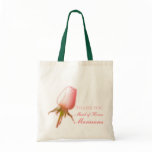 Pink rose bud wedding maid of honor bag bags