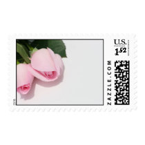 Pink Rose Buds Template Postage Stamp by WeddingCentre Pink Rose Buds Template Postage Stamp