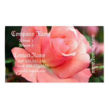 Pink Rose Business Card