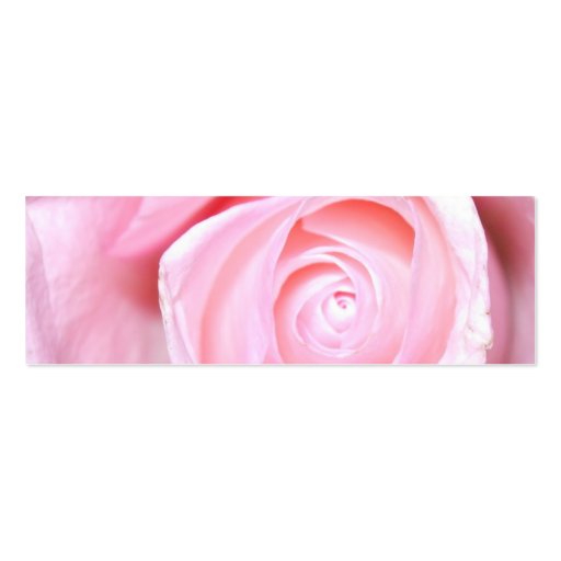 Pink Rose, Business Card Template (back side)