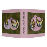 Pink rose, Butterfly & Butterfairy 3 Ring Binders