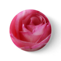 Pink Rose button