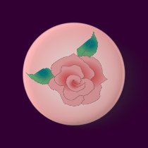 PINK ROSE by SHARON SHARPE buttons