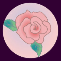 PINK ROSE by SHARON SHARPE stickers