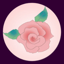 PINK ROSE by SHARON SHARPE stickers