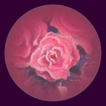 PINK ROSE by SHARON SHARPE stickers