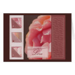 Pink Rose - card design cards