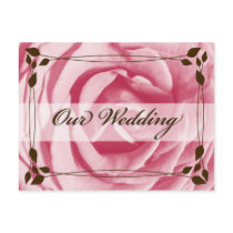 Pink Rose & Chocolate, Our Wedding Post Card