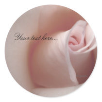 Pink Rose Cloud Wedding Invitations Seals stickers