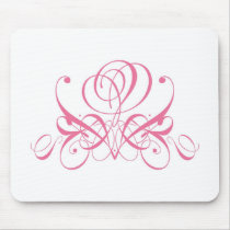Pink Rose Designer Mousepad