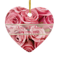 Pink Rose Elegance - Customize ornament