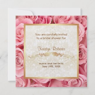 Pink Rose Elegance - Shower zazzle_invitation