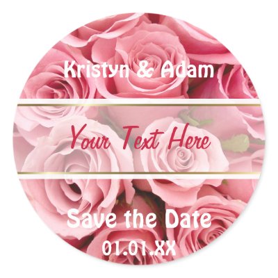 Pink Rose Elegance Stickers