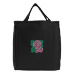 Pink Rose Embroidered Bag