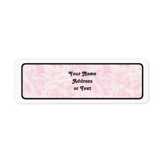 Pink Rose Fabric label