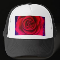 Pink Rose Flower Painting Art - Multi hats