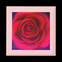 Pink Rose Flower Painting Art - Multi magnets by JUDERM Pink Rose Flower Painting Art - Multi magnets