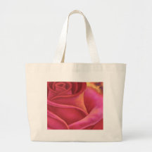 Pink Rose Flower Painting Art - Multi Tote Bags