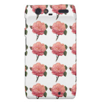 Pink Rose Flowers Motorola Razr Case casemate cases