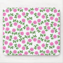 Pink Rose Garden Mousepad