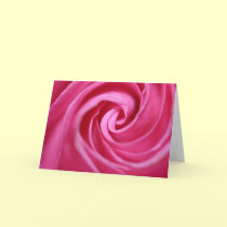 Pink rose Greeting card cards