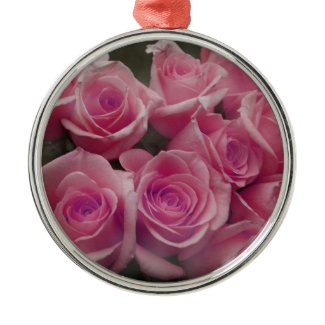 Pink rose group bunch photograph design ornament