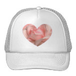 Pink Rose Heart Hats