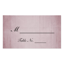 Pink Rose Hummingbird Wedding Place Cards Business Card Template