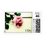 Pink Rose I Do Wedding Postage (MEDIUM)