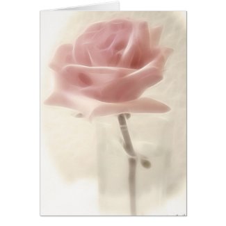 Pink Rose Impression card