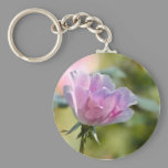 Pink Rose Keychain