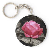Pink Rose keychain keychains