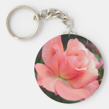 Pink Rose Keychain