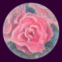 PINK ROSE & LACE by SHARON SHARPE stickers