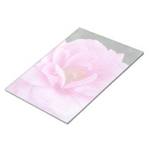 Pink Rose Lined or Unlined Large Notepad notepads