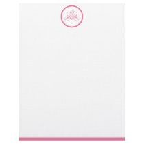 Pink Rose Linen Letterhead