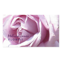 Pink rose macro photography business cards