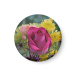 Pink Rose Magnet magnets