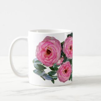 Pink rose mug mug