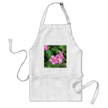 Pink Rose of Sharon Flowers with bee Aprons