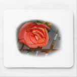 Pink Rose on Metal Mallet Bells Mouse Pad