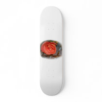 Pink Rose on Metal Mallet Bells Skateboard Decks