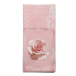 Pink Rose on Pink Printed Napkins
