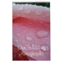 Pink Rose Petals wedding Calendars