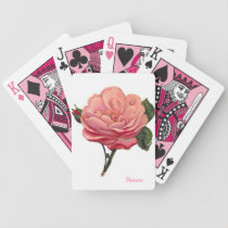 Pink Rose Playing Cards playing cards