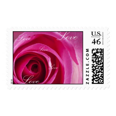 Pink Rose Postage