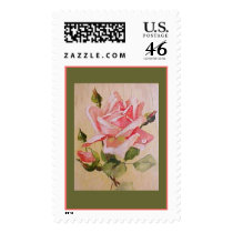 Pink Rose postage by Lesleysloft Pink Rose postage