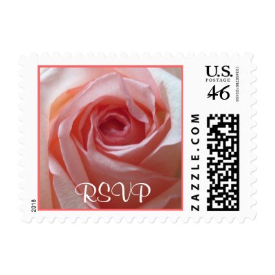 Pink Rose RSVP Stamp
